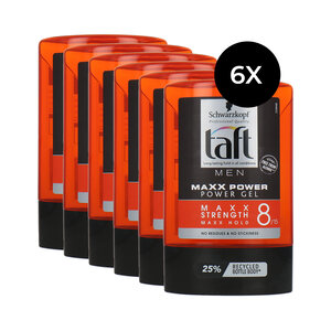 Taft Men Maxx Power Gel 8/15 - 6 x 300 ml