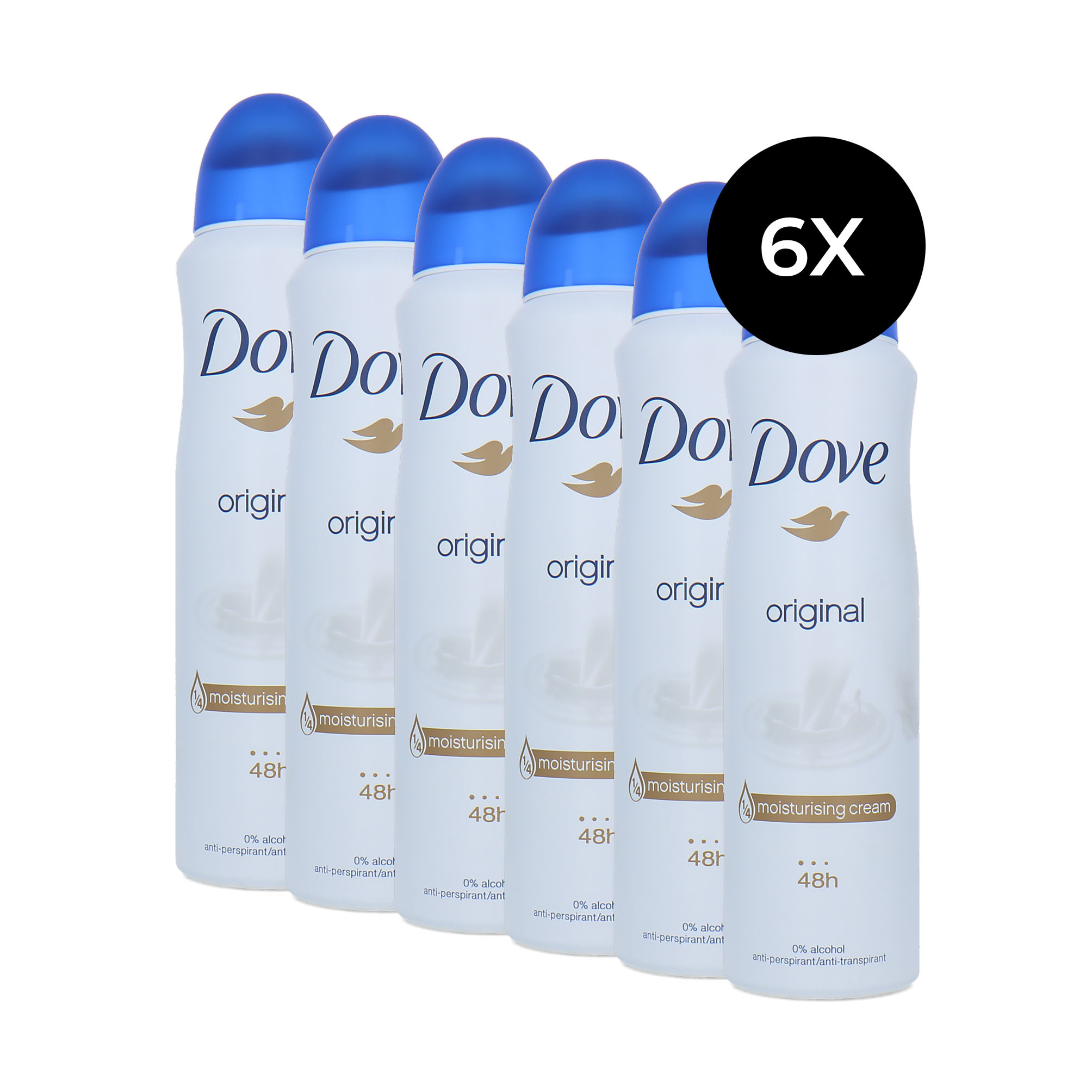 Dove Original Deodorant Spray 6 x 150 ml online kopen bij Blisso