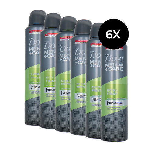 Dove Men + Care Extra Fresh Deodorant Spray - 6 x 250 ml