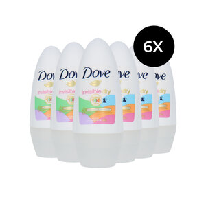 Invisible Dry Deo Roller - 6 x 50 ml