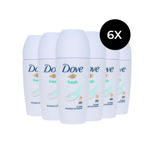 Dove Fresh Deo Roller - 6 x 50 ml