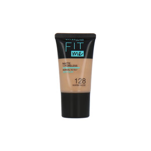 Fit Me Matte + Poreless Fond de teint - 128 Warm Nude - 18 ml