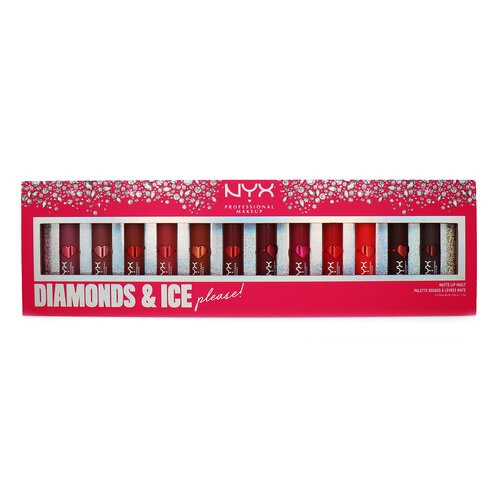 NYX Diamonds & Ice Please Matte Lip Vault Ensemble-Cadeau