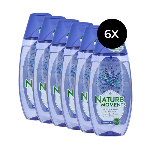 Schwarzkopf Nature Moments Provence Herbs & Lavender Shampoo - 6 x 250 ml