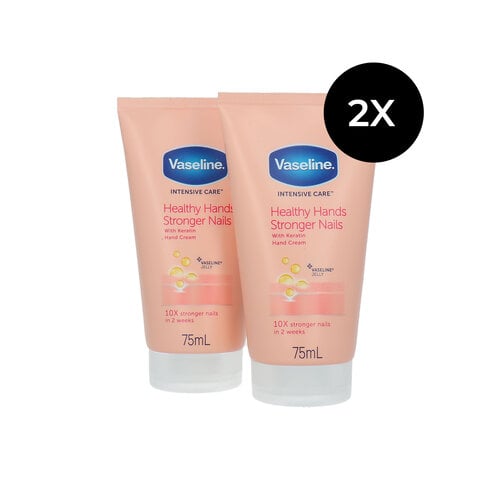 Vaseline Intensive Care Healthy Hands Stronger Nails Handcrème (2 stuks)