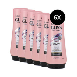 Gliss Kur Hair Repair Split Hair Miracle Sealing Conditioner - 6 x 200 ml