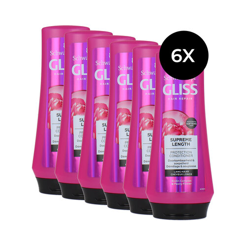 Schwarzkopf Gliss Kur Hair Repair Supreme Length Conditioner - 6 x 200 ml