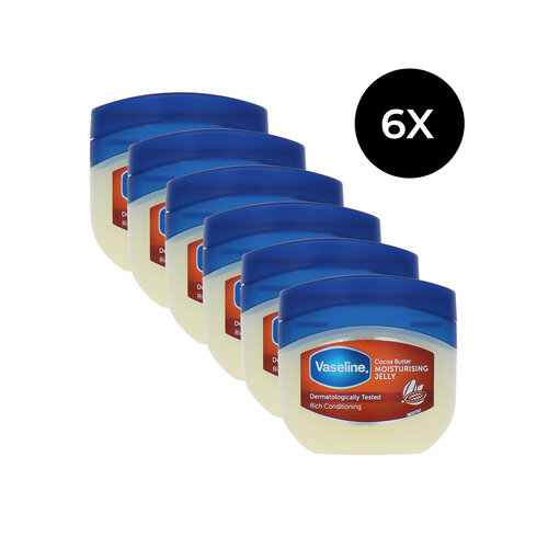 Vaseline Moisturising Jelly Cocoa Butter - 6 x 50 ml