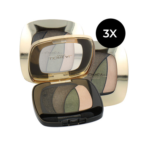 L'Oréal Color Riche Quad Le fard à paupières - S6 Jungle Jade (Ensemble de 3)