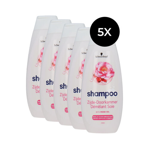 Schwarzkopf Shampoo Zijde-Doorkammer - 5 x 400 ml