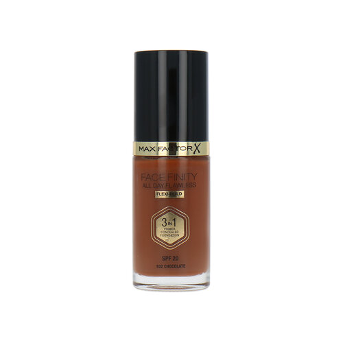 Max Factor Facefinity All Day Flawless 3 in 1 Flexi Hold Fond de teint - 102 Chocolate