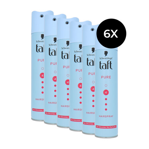 Schwarzkopf Taft Pure Hairspray 4 - 6 x 250 ml