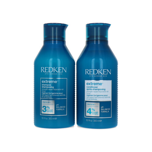 Redken Extreme Shampoo + Conditioner For Damaged Hair - 2 x 300 ml