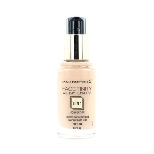 Max Factor Facefinity All Day Flawless 3-in-1 Foundation - 47 Nude