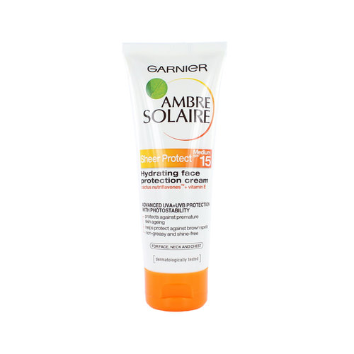 Garnier Ambre Solaire Sheer Protect Face Protection Cream (LSF 15)