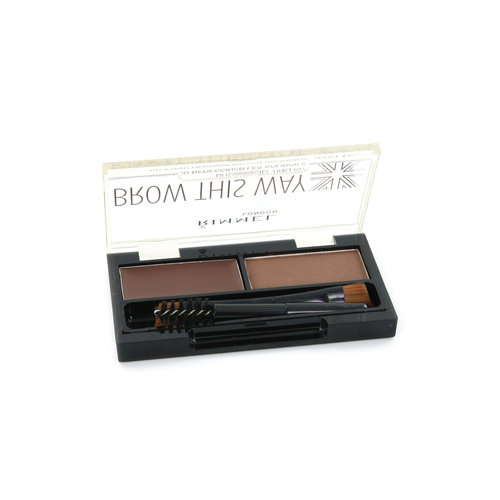 Rimmel Brow This Way Eyebrow Kit - 002 Medium Brown