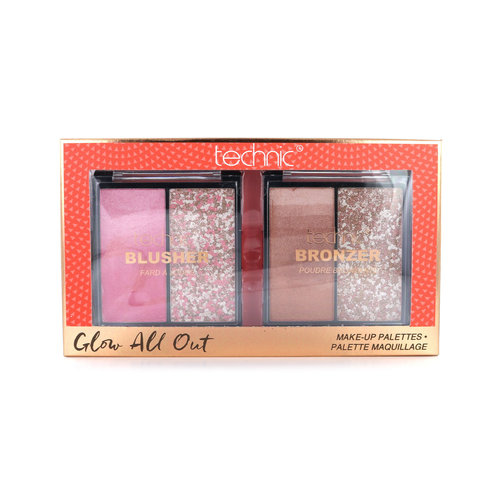 Technic Glow All Out Blush & Bronzer Palette
