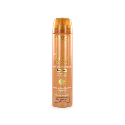 L'Oréal Glam Bronze Bronzing Mist for Face - Light Tan
