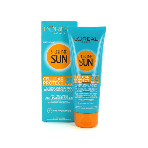 L'Oréal Sublime Sun Face SPF 30 Sonnencreme - 75 ml (Ausländische Verpackung)
