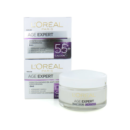 L'Oréal Age Expert 55+ Tagescreme - Calcium (Satz von 2 Stück)