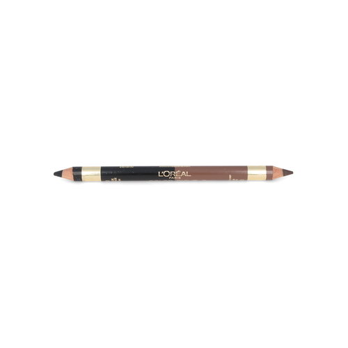 L'Oréal Color Riche Duo Eyes & Eybrow Pencil - 01 Medium - 10 Ebony Black