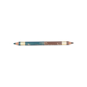 Color Riche Duo Eyes & Eybrow Pencil - 01 Medium - 11 Deep Green