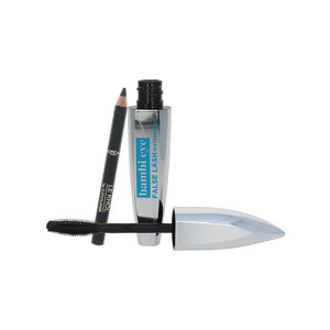 False Lash Bambi Eyes Waterproof Mascara + Le Khol Liner Geschenkset - Black-101 Midnight Black