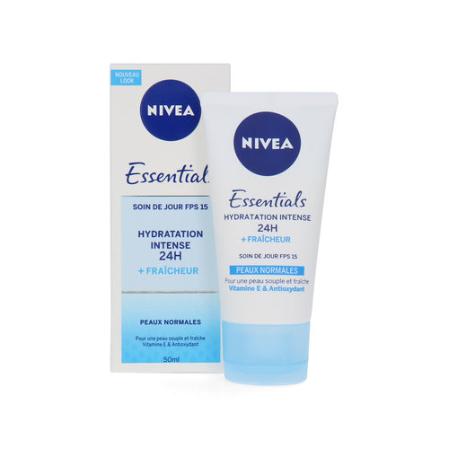 Nivea Essentials SPF 15 24H Hydration Tagescreme - 50 ml (Französischer Text)