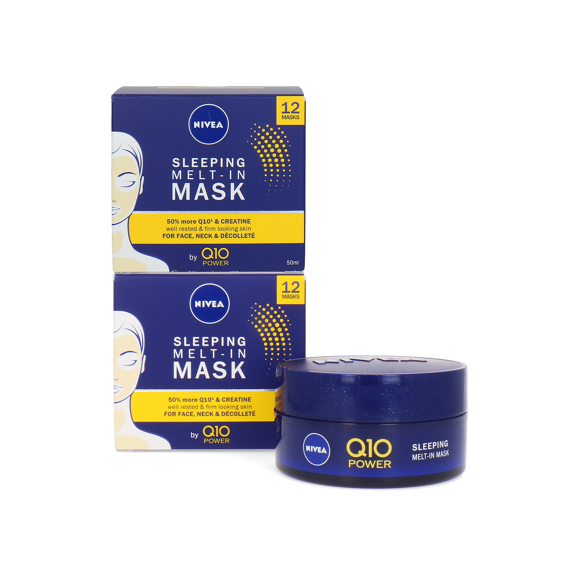 Nivea Q10 Sleeping MeltIn Maske 2 x 50 ml (Satz von 2 Stück) Blisso