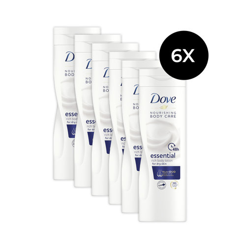 Dove Nourishing Body Care Essential Bodylotion - 400 ml (6 Stück)