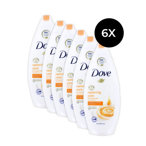 Dove Restoring Care Shower Gel - 250 ml (6 Stück)