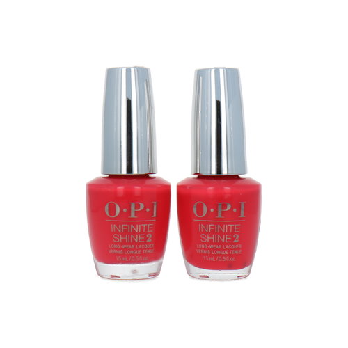 O.P.I Infinite Shine Nagellack - Cajun Shrimp (Satz von 2 Stück)