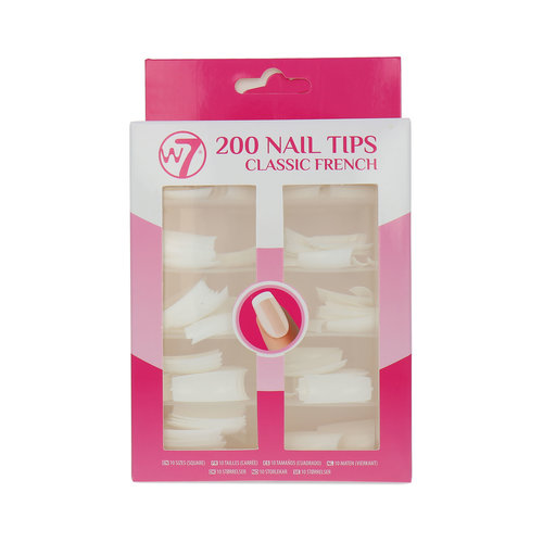 W7 200 Nail Tips - Classic French