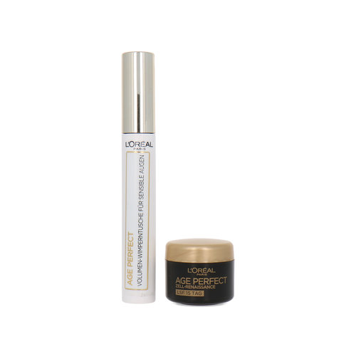 L'Oréal Age Perfect Geschenkset - Mascara brown + 4 ml Age Perfect Cell Renaissance Daycream