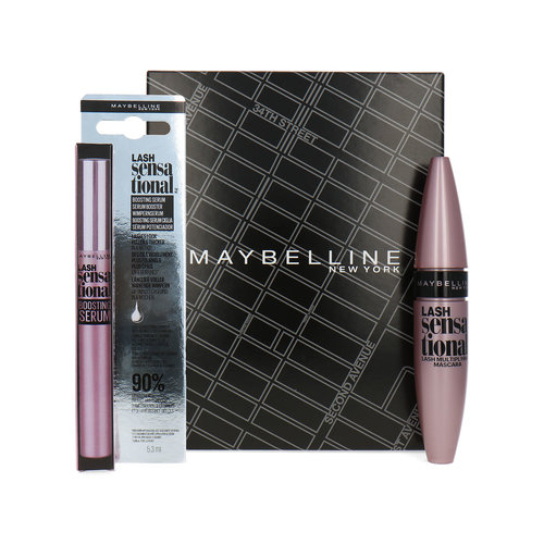 Maybelline Geschenkset - Lash Sensational Boosting Serum - Lash Sensational Mascara Black