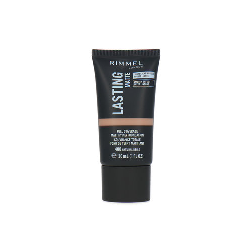 Rimmel Lasting Matte Full Coverage Foundation - 400 Natural Beige