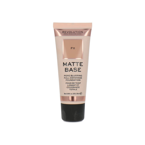 Makeup Revolution Matte Base Pore Blurring Full Coverage Foundation - F11