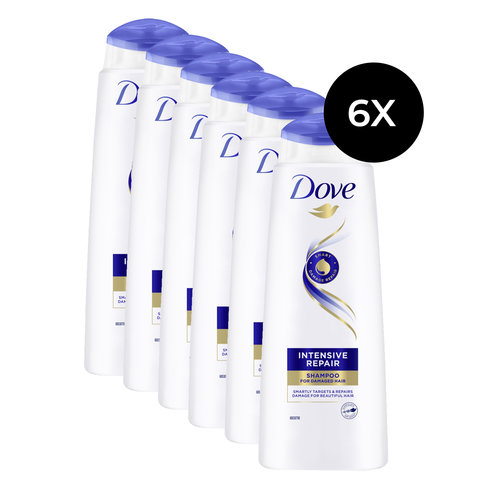 Dove Intensive Repair Shampoo - 6x 400 ml (für geschädigtes Haar)