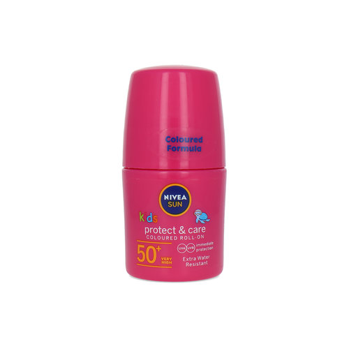 Nivea Sun Protect & Care Coloured Roll On Pink Sonnencreme - 50 ml (SPF 50+)