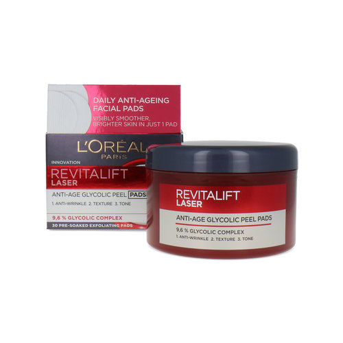 L'Oréal Revitalift Laser Ant-Age Glycolic Peel Pads