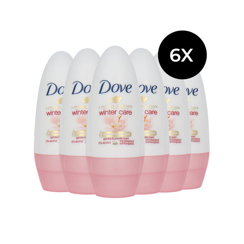 Dove Winter Care Deodorant - Jasmine & Powder Scent (6 Stück)