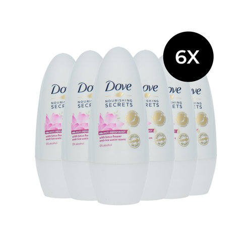 Dove Nourishing Secrets Deodorant - Lotus Flower and Rice Water Scent (6 Stück)