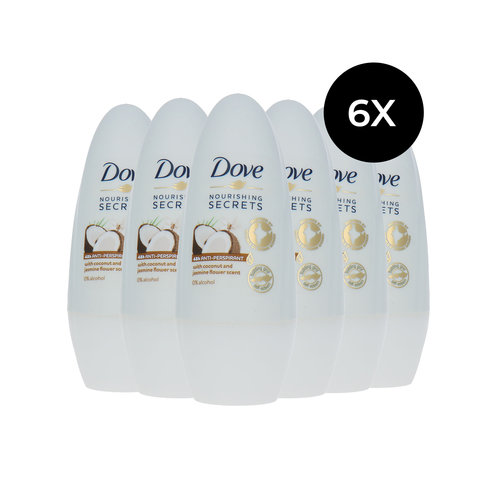 Dove Nourishing Secrets Deodorant - Coconut and Jasmin Flower Scent (6 Stück)