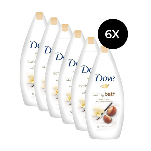 Dove Caring Bath 500 ml - Shea Butter With Warm Vanilla (6 Stück)
