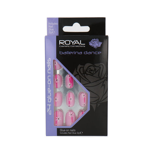 Royal 24 Glue-on Nails - Ballerina Dance