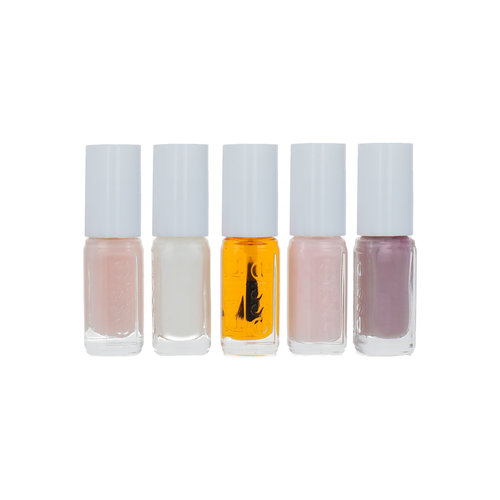 Essie Mini Nail Polish (4 x 5 ml) + Cuticle Oil (5 ml) (5er Set)