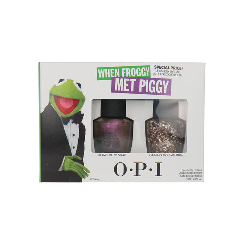 O.P.I Muppets Most Wanted Geschenkset - Kermit Me To Speak-Gaining Mole-Mentum