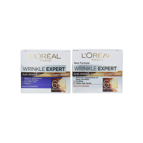 L'Oréal Wrinkle Expert Day- & Night Cream 65+ - 2 x 50 ml