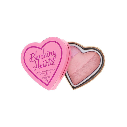 Makeup Revolution Blushing Hearts Triple Baked Blush Pulver - Candy Queen Of Hearts