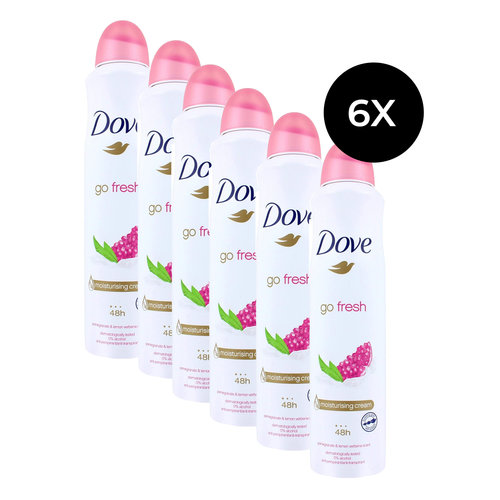 Dove Go Fresh Deodorant Spray Pomegranate And Lemon Verbena - 6 x 250 ml